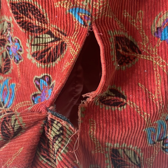 Vintage Corduroy Paisley Skirt - Picture 6 of 6
